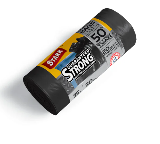 Пакети для сміття 35х30 STARK міцні чорні